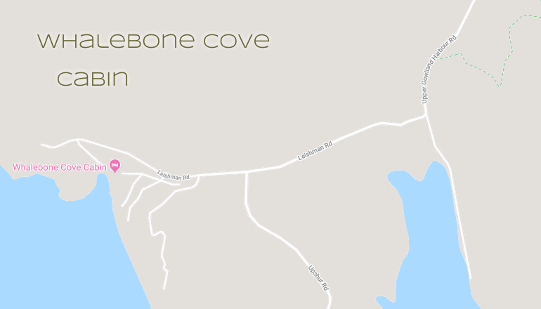 Whalebone Cove Cabin Google map